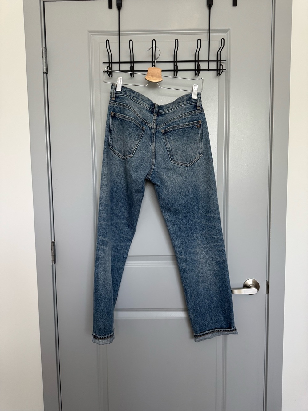 Madewell x Kaihara Selvedge Denim Dean Easy Straight Jean in Millington - Picture 8 of 10